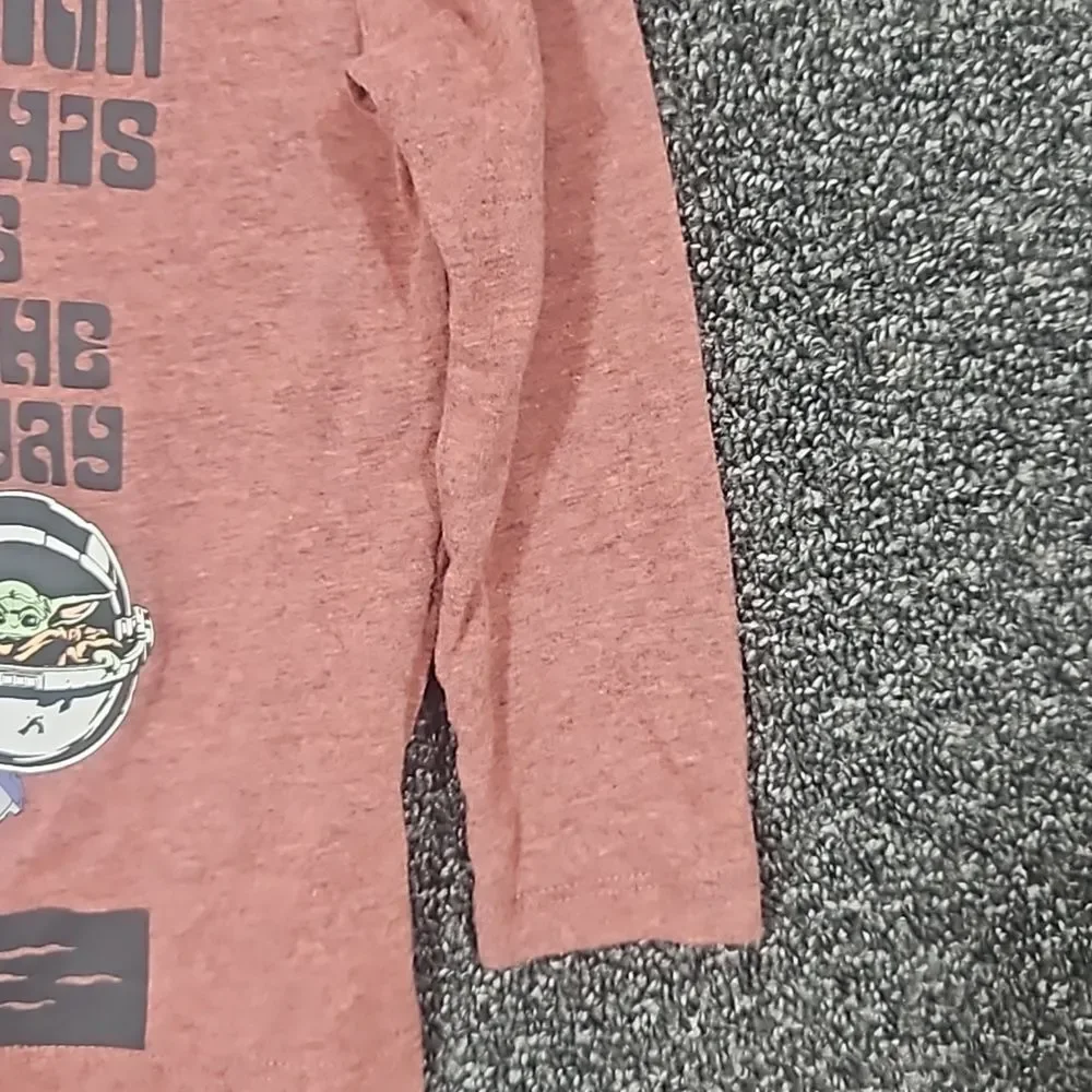 Old Navy Mandalorian Star Wars Kid XS (5) This is The Way Long Sleeve Tee Shirt